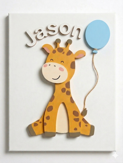 Handmade 3D animal wall art for children's rooms — PattyBin3D
