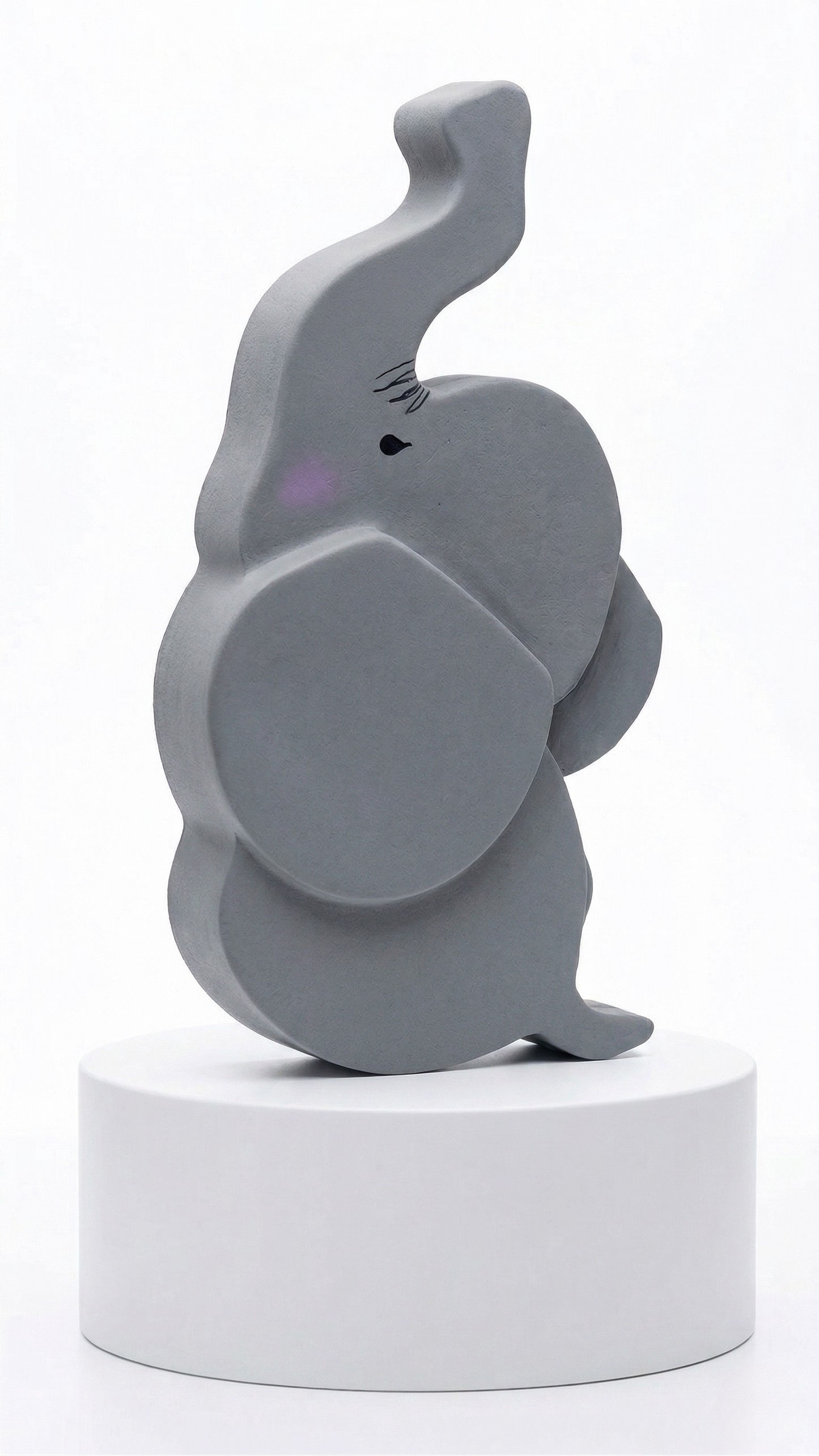Elephant 3D layered wall art for nursery — handmade by PattyBin3D