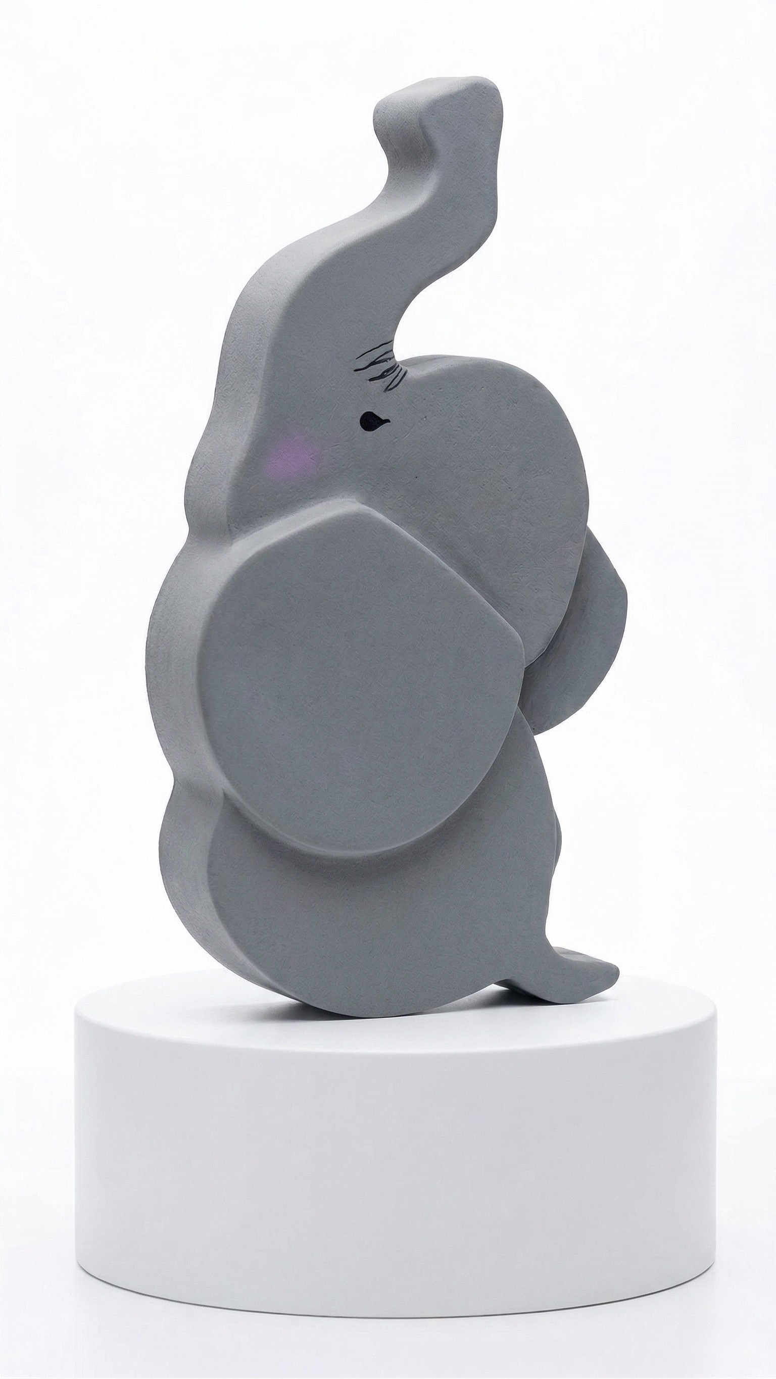 Elephant 3D layered wall art for nursery — handmade by PattyBin3D