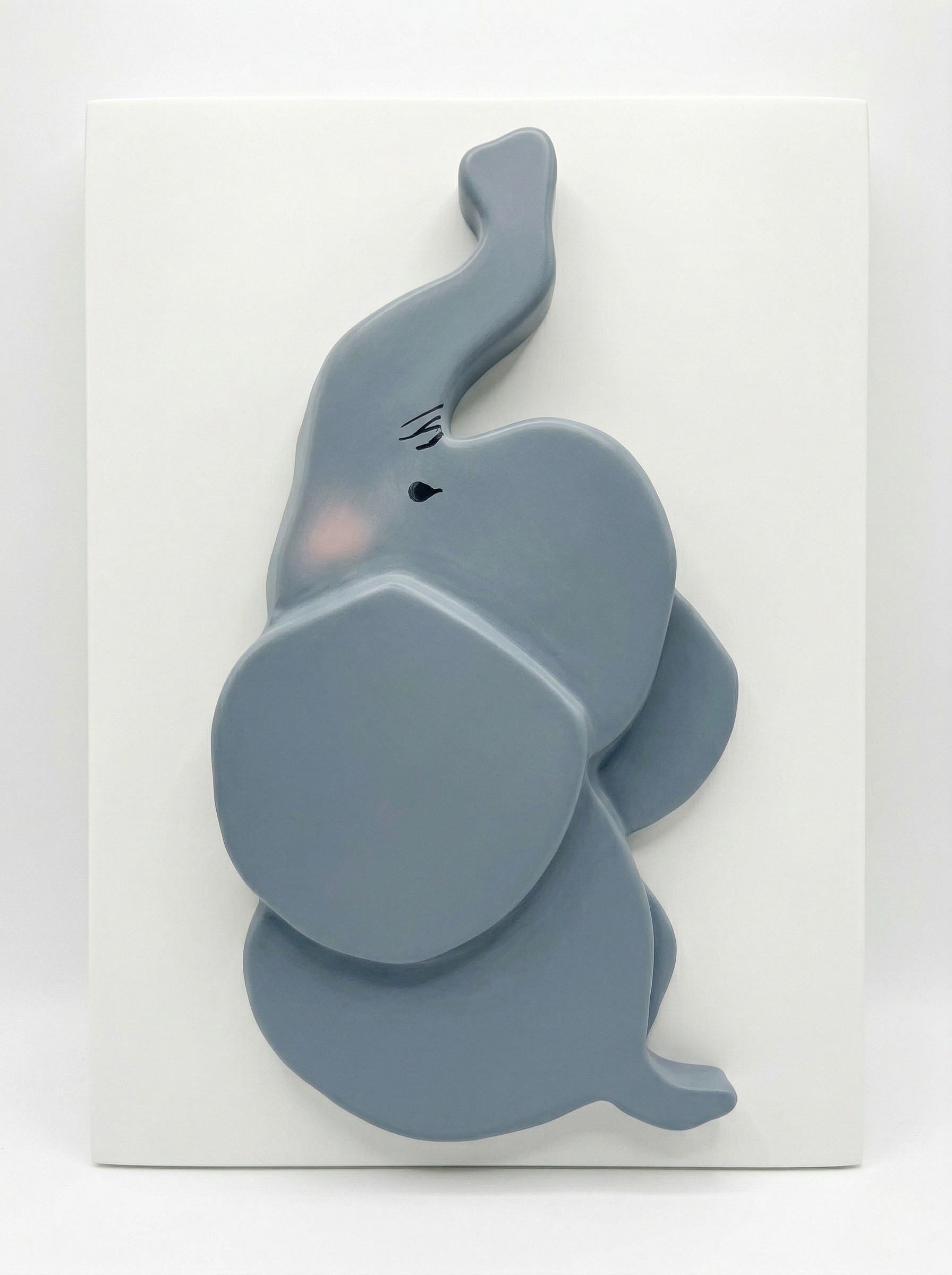 Elephant 3D layered wall art for nursery — handmade by PattyBin3D